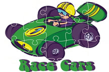 Race Cars Jigsaw Logo