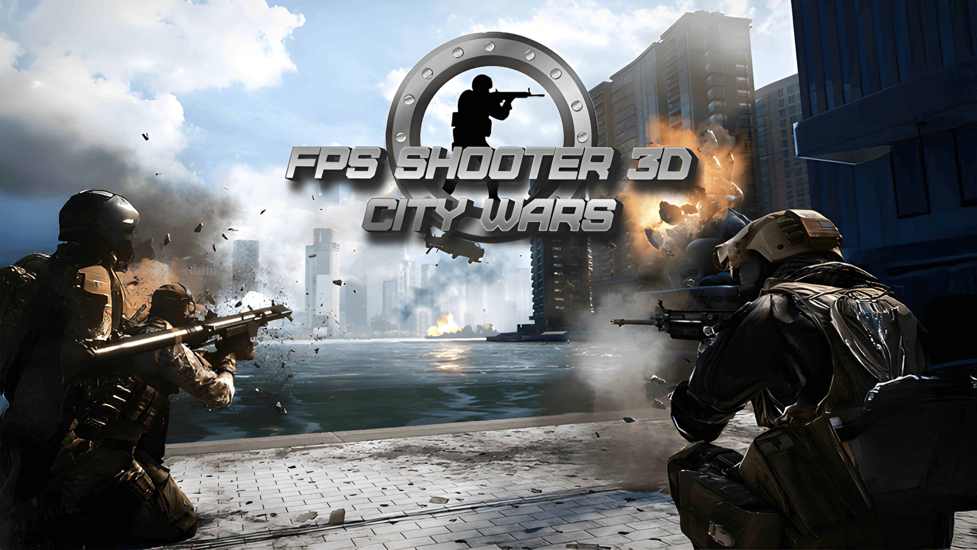 FPS Shooter 3D City Wars Logo