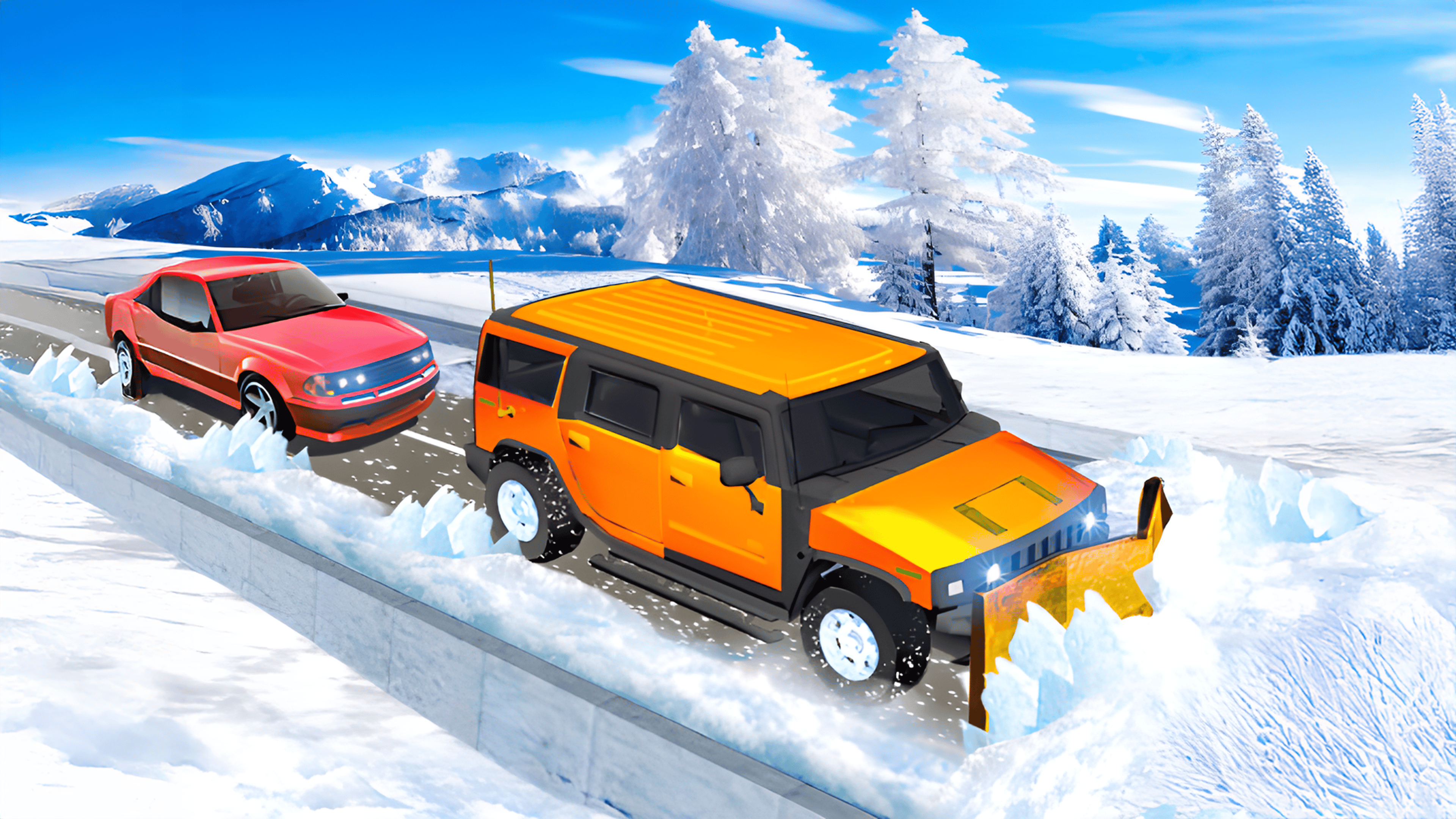 Snow Plow Jeep Simulator 3D Logo