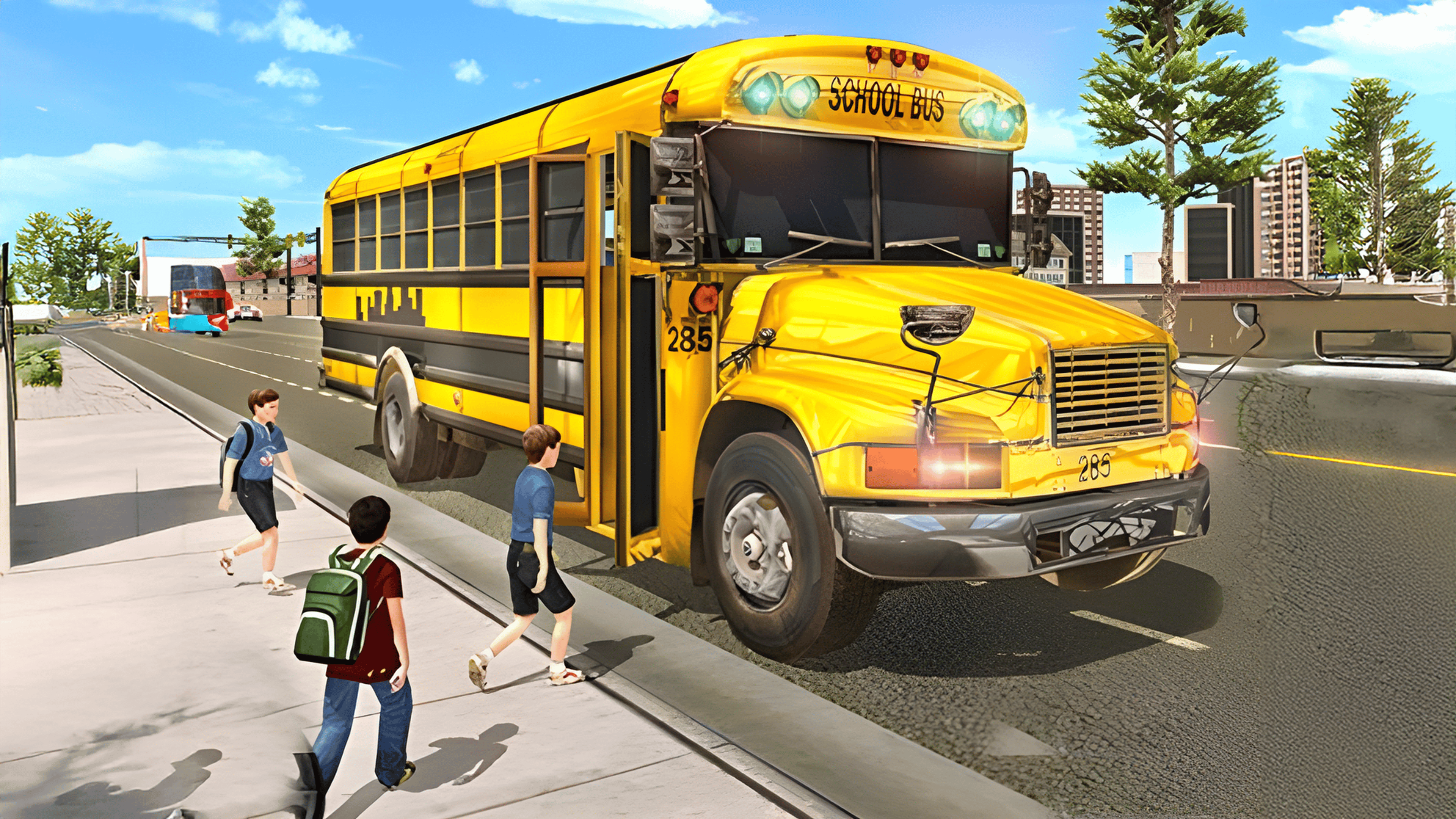 City School Bus Driving Logo