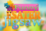 Funny Easter Jigsaw Logo