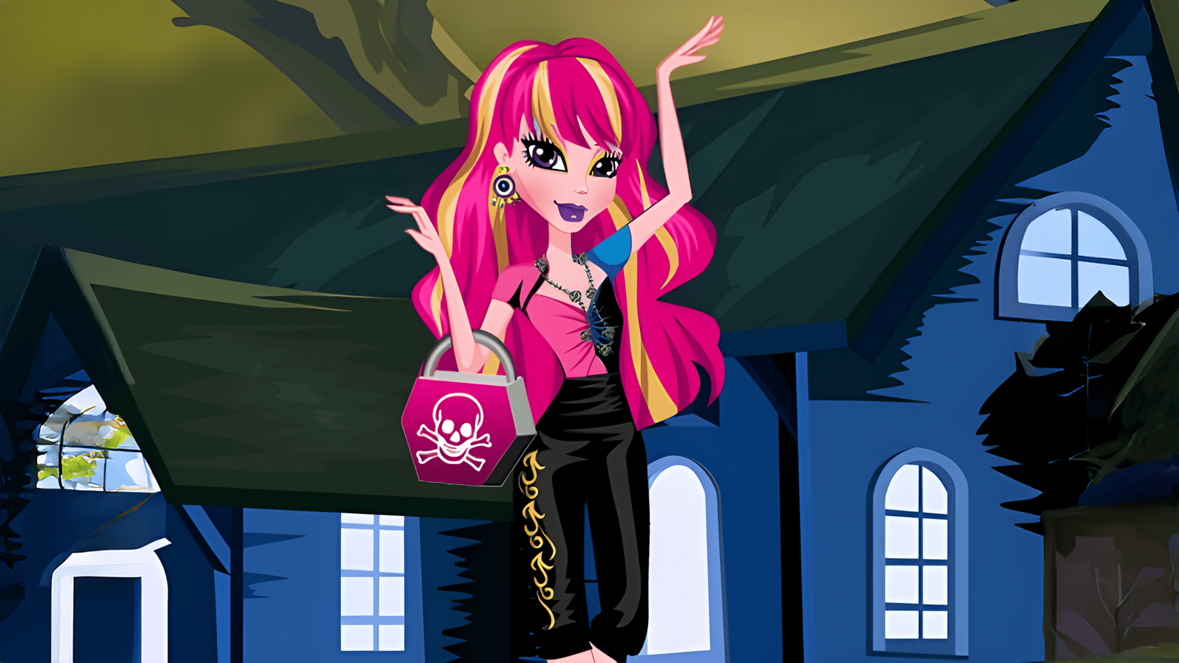 Monster High GiGi Grant Charisma Dressup Logo