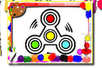 Fidget Spinner Coloring Book Logo