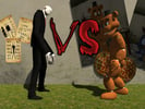 Slenderman VS Freddy The Fazbear Logo