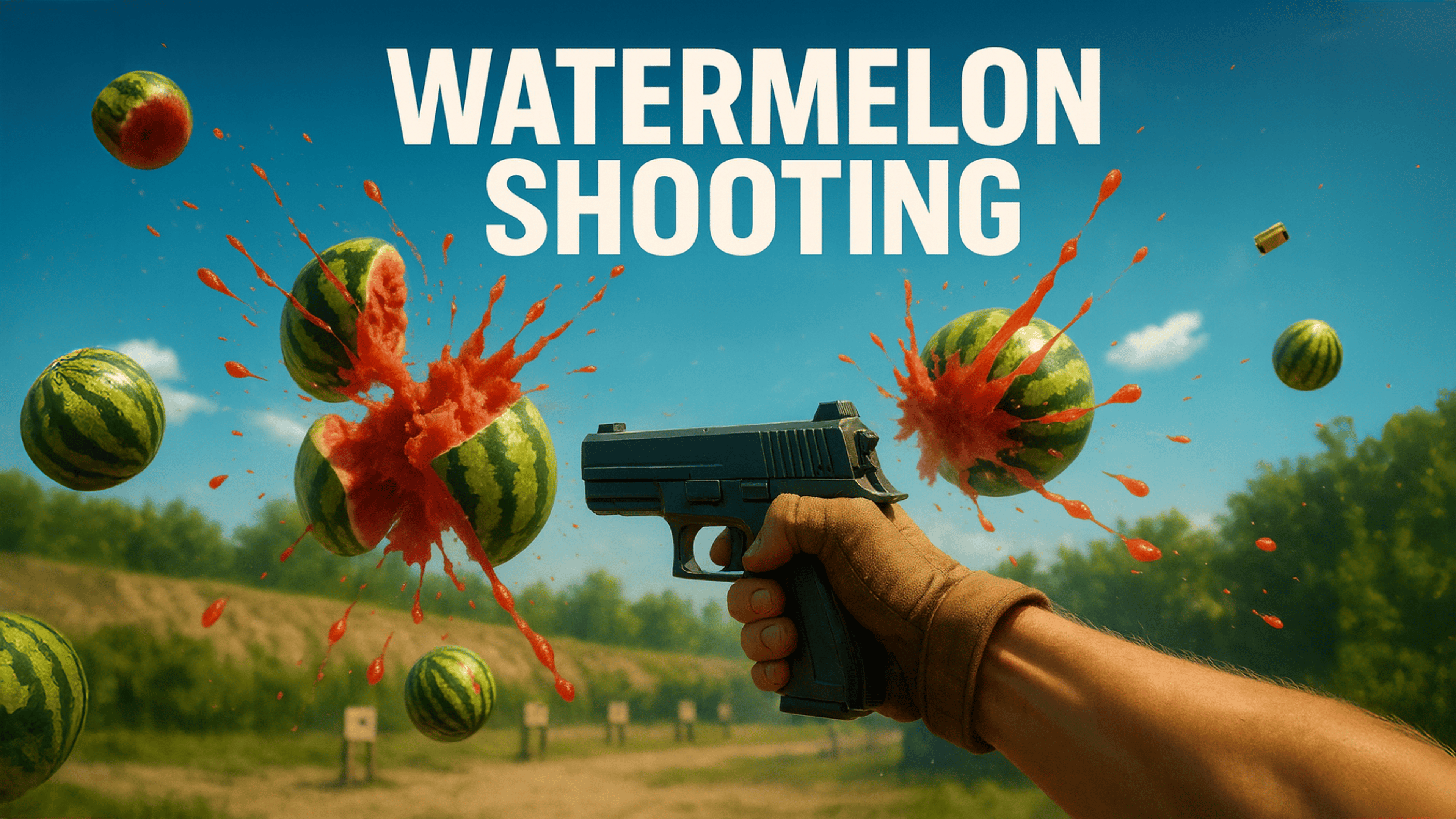 Watermelon Shooting Logo
