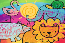 Little Animals Coloring Logo