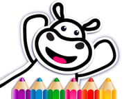 Toddler Coloring Game Logo