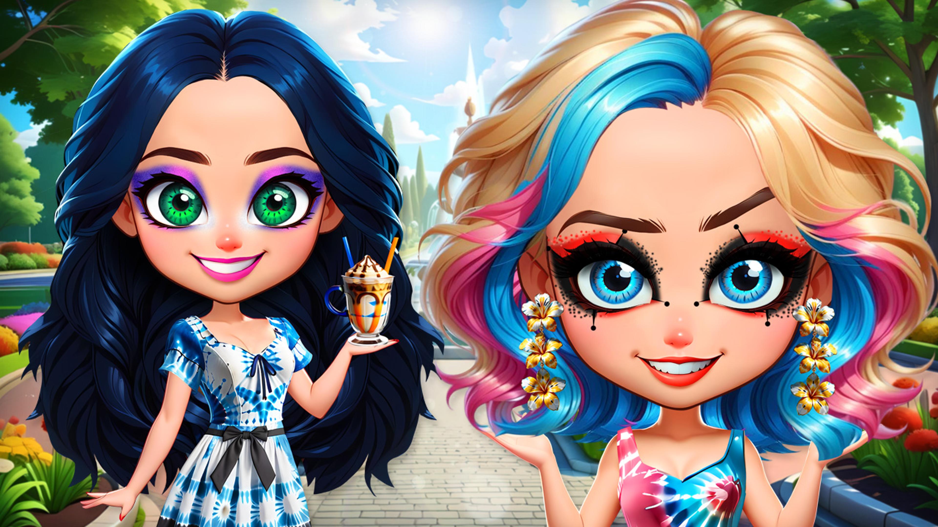 Tie-Dye Explosion of Color Logo