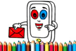 Mobile Phone Coloring Book Logo