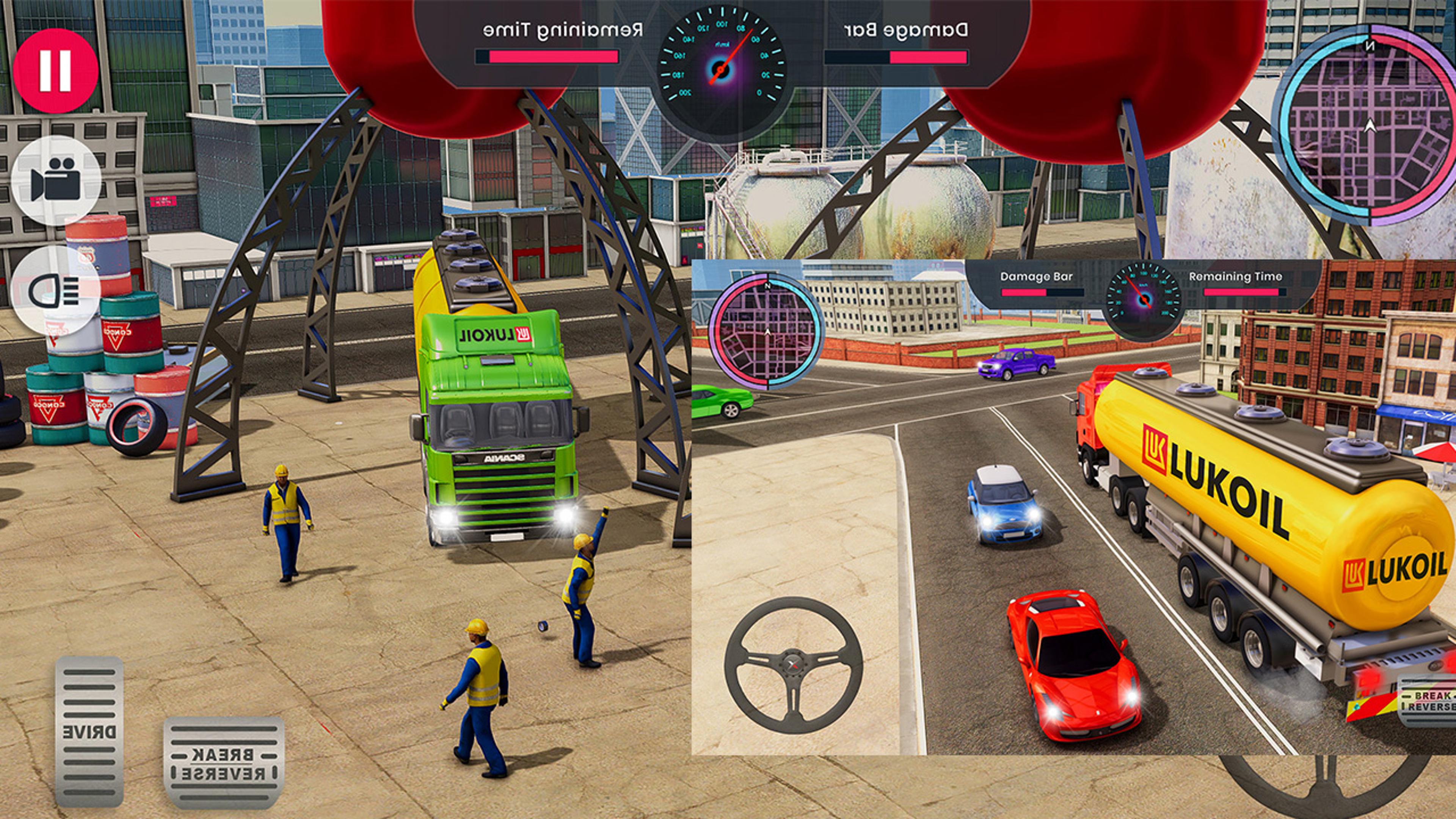 Oil Tanker Transport Game simulation Logo