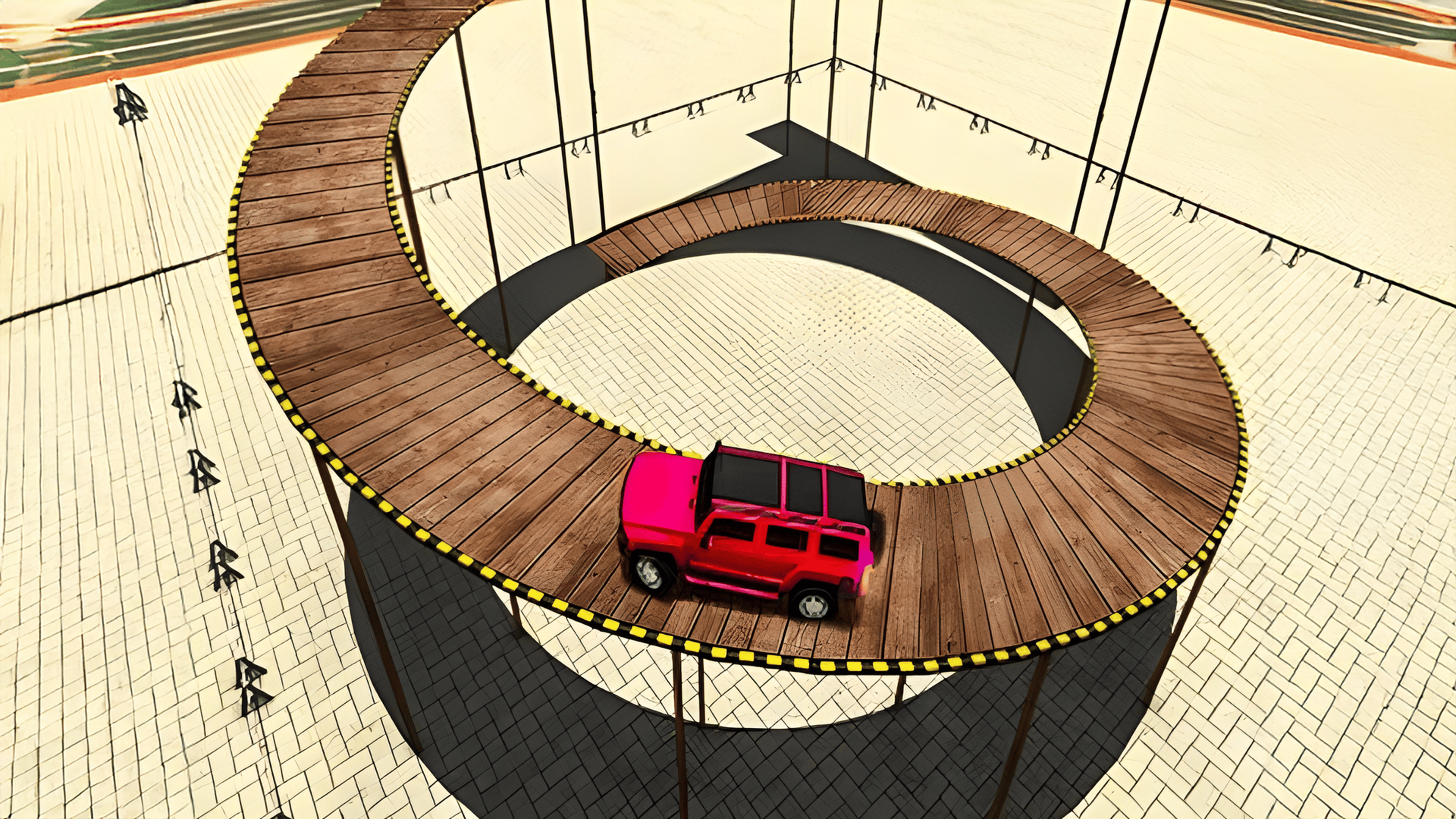 Impossible Tracks Prado Car Stunt Game Logo