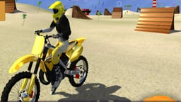 motor cycle beach stunt Logo