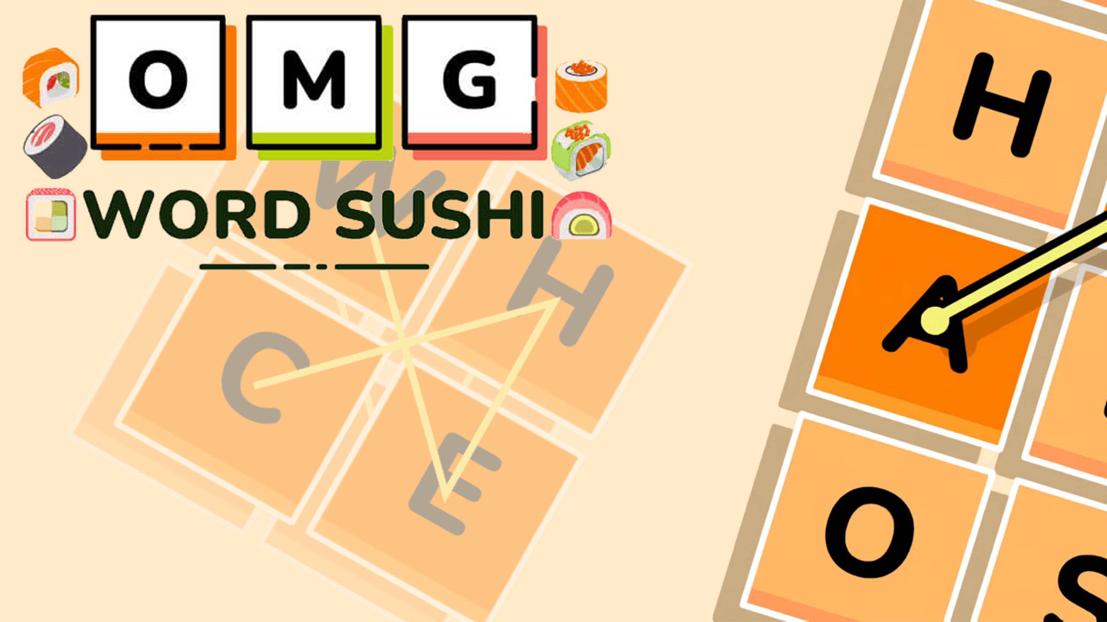OMG Word Sushi Logo