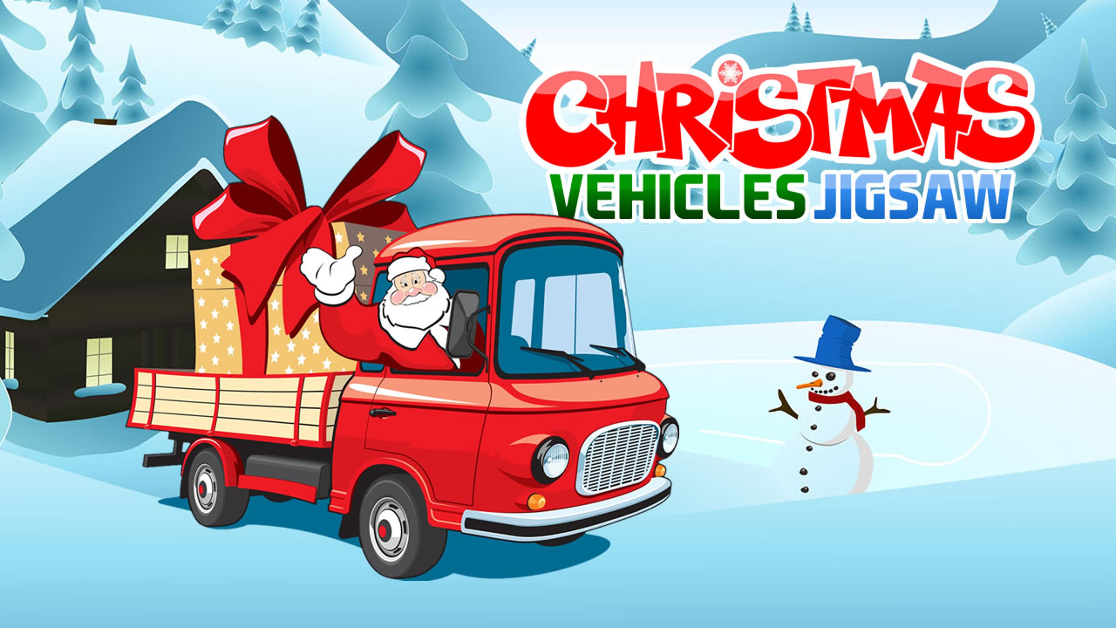 Christmas Vehicles Jigsaw Logo