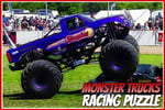 Monster Trucks Racing Puzzle Logo