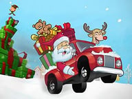 Santa Gift Truck Logo