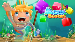 Aqua Blocks Logo