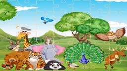 Wild Animals Jigsaw Logo