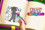 Kitty Coloring Book Logo