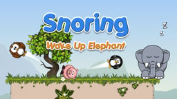 Snoring Elephant Puzzle Logo