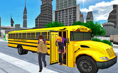 City Tour Bus Coach Driving Adventure Logo