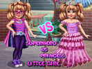 Little Girl Superhero Vs Princess Logo