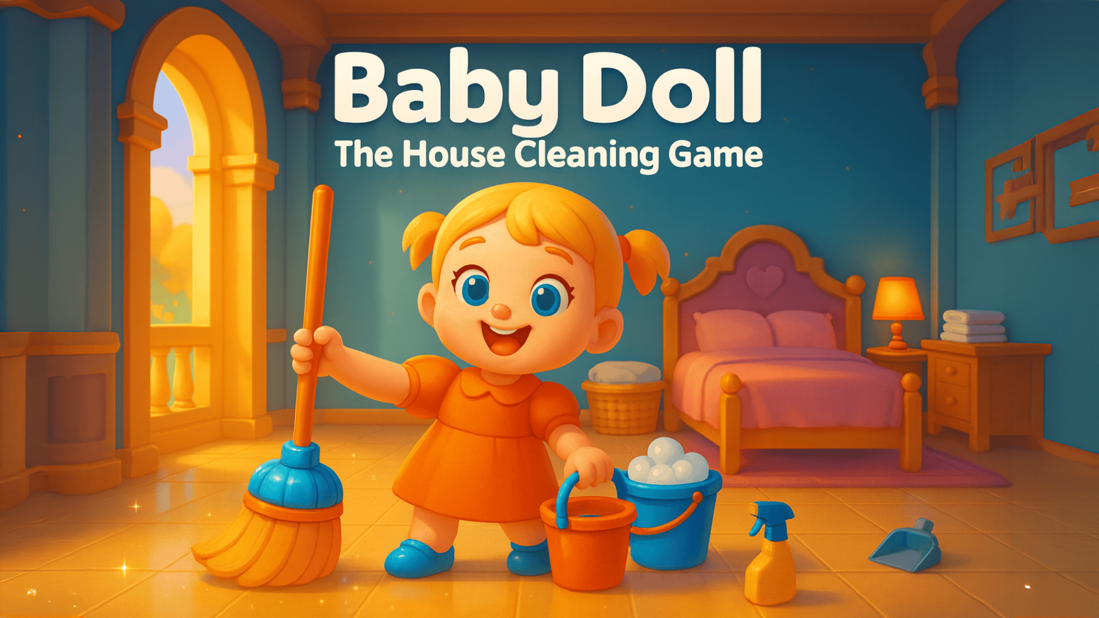 Baby Doll : The House Cleaning Game Logo