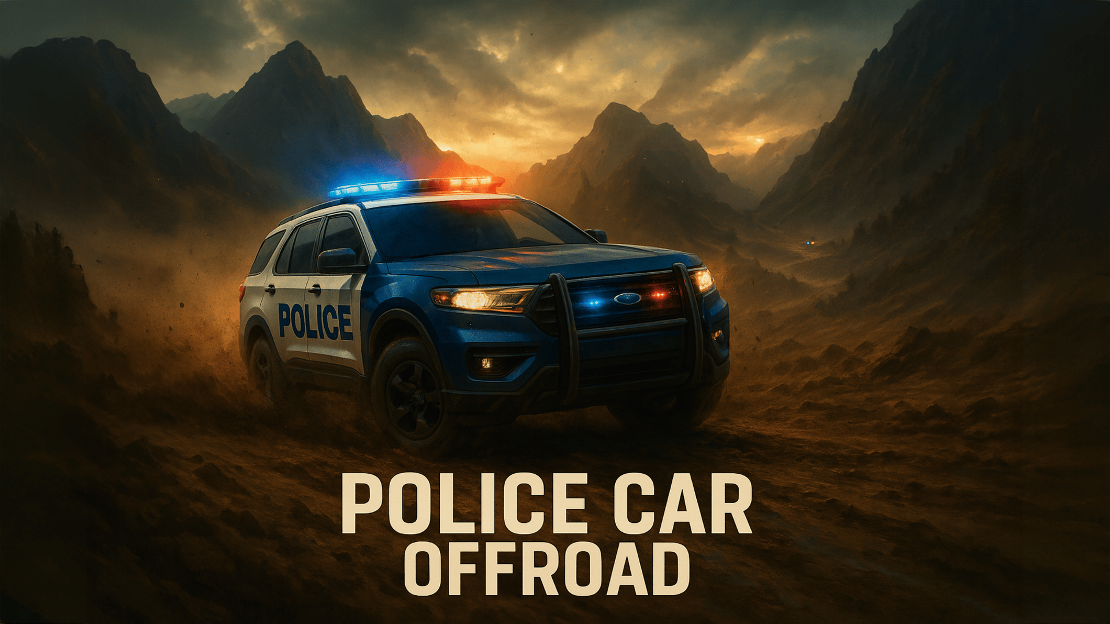 Police Car Offroad Logo