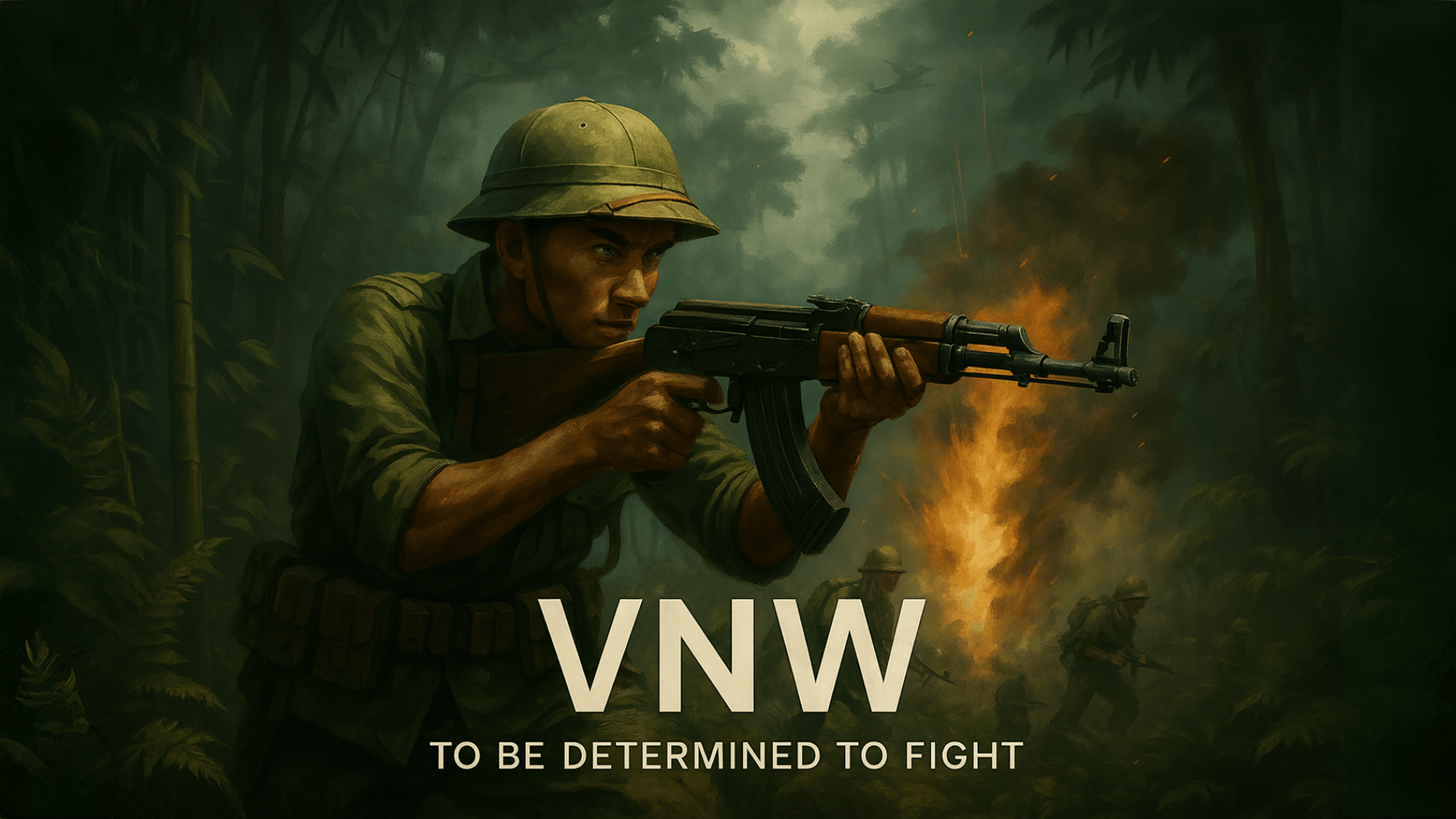 VNW - To be determined to fight Logo