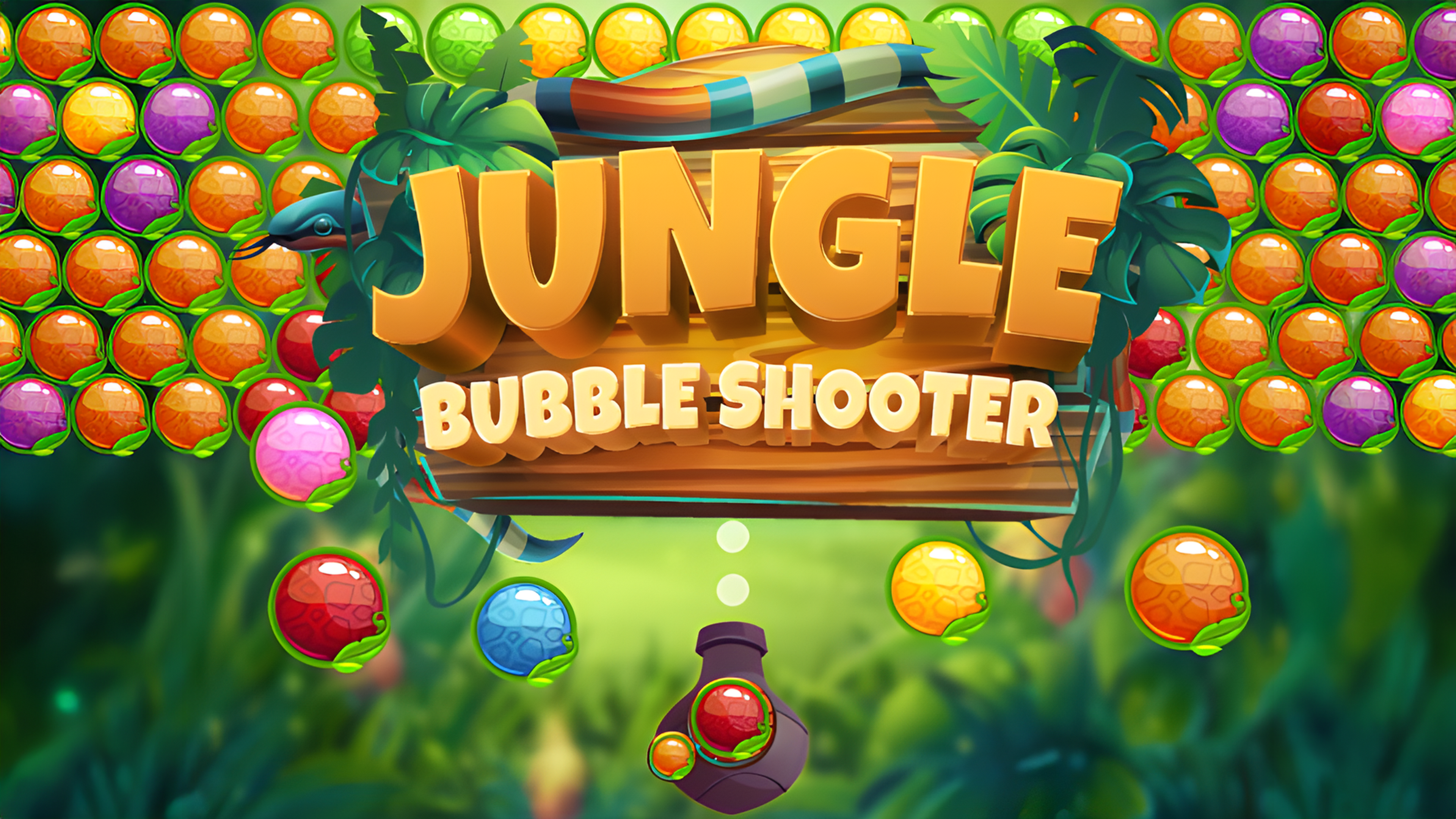 Jungle Bubble Shooter Logo