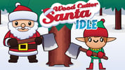 Wood Cutter Santa Idle Logo