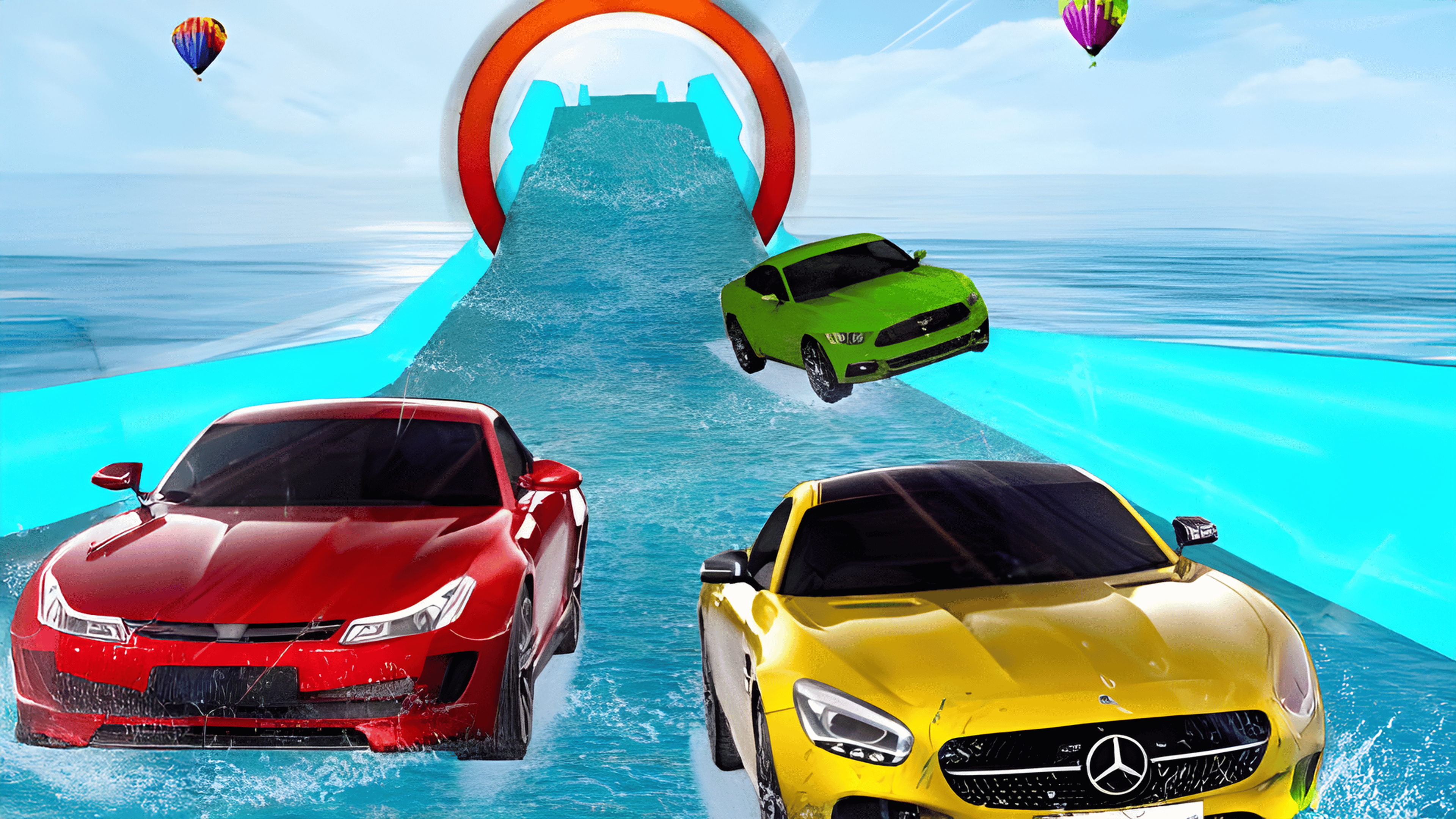 Water Car Racing Logo