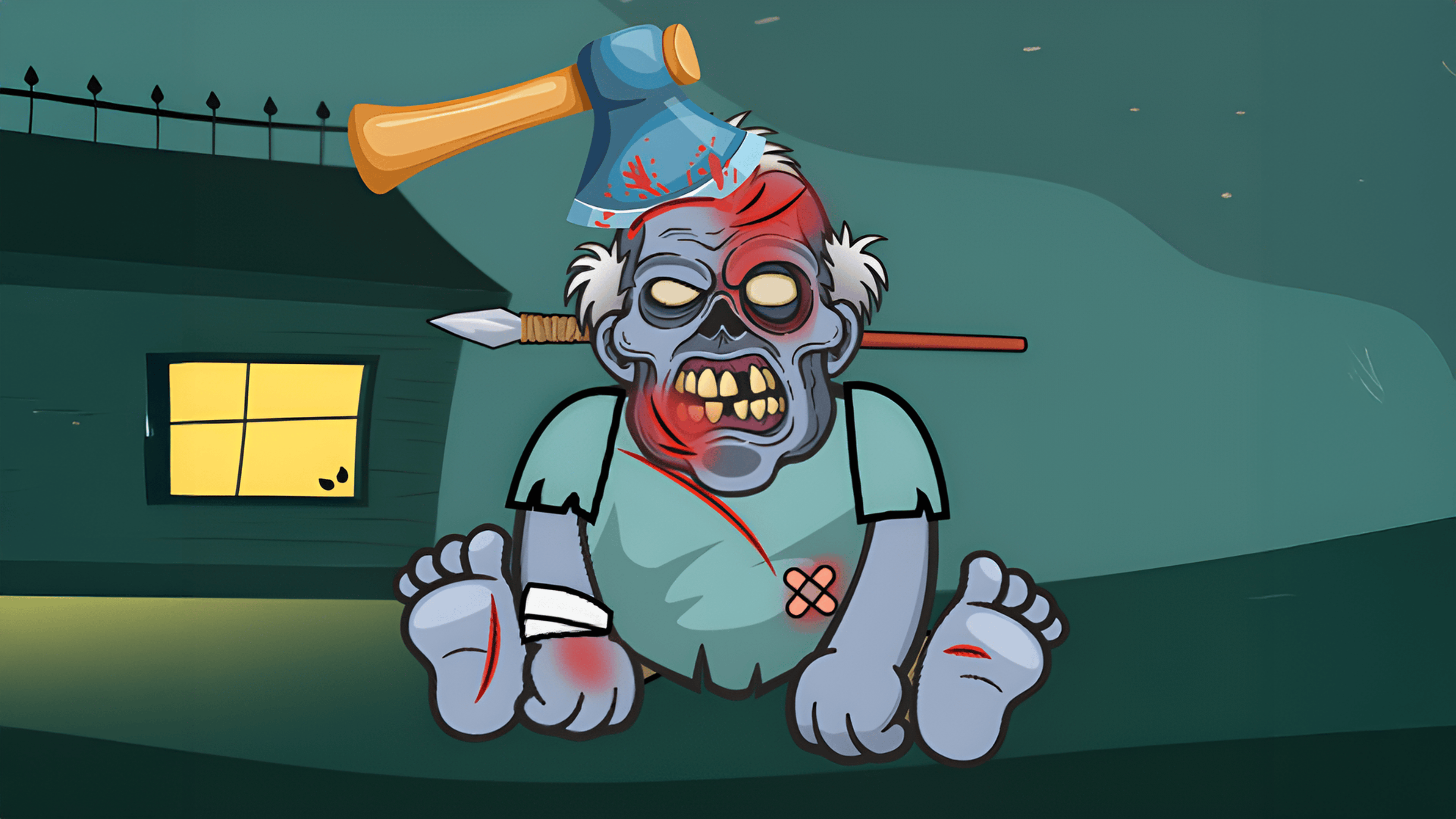 Kick The Zombie JulGames Logo