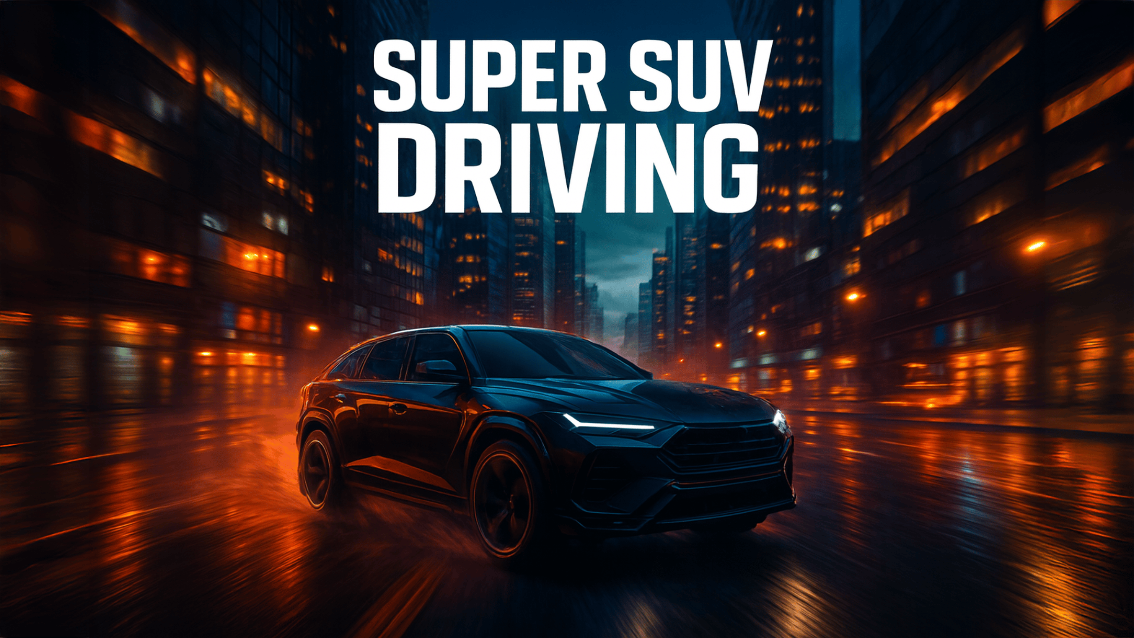Super SUV Driving Logo