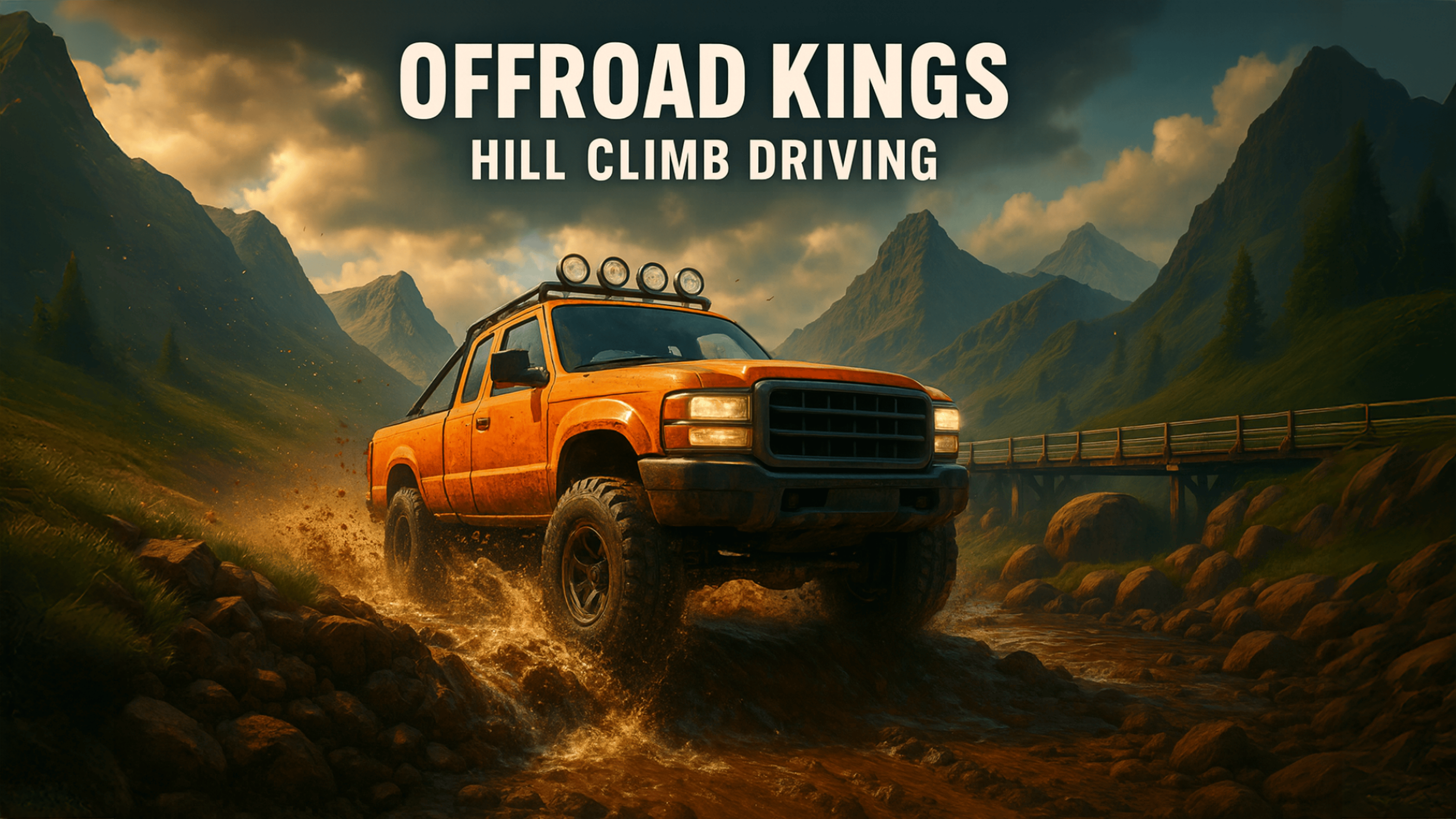 Offroad Kings Hill Climb Driving Logo