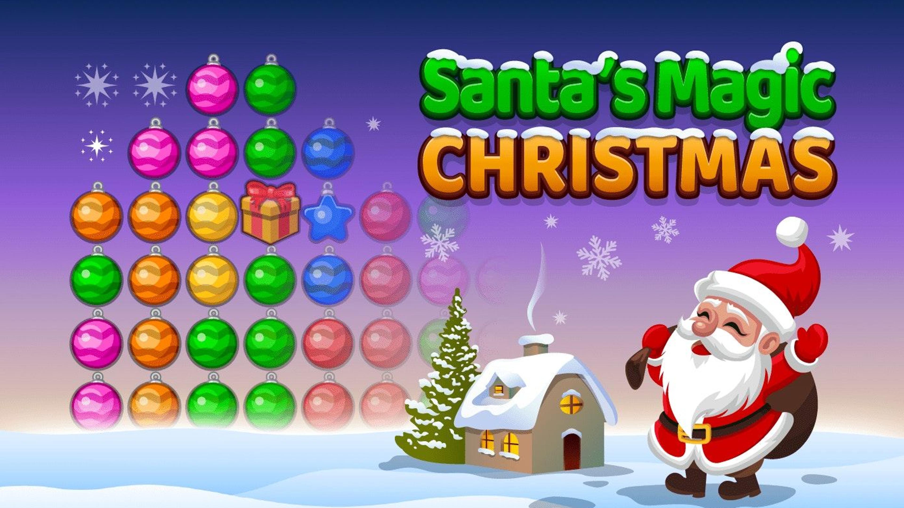 Santa Magic Christmas Logo