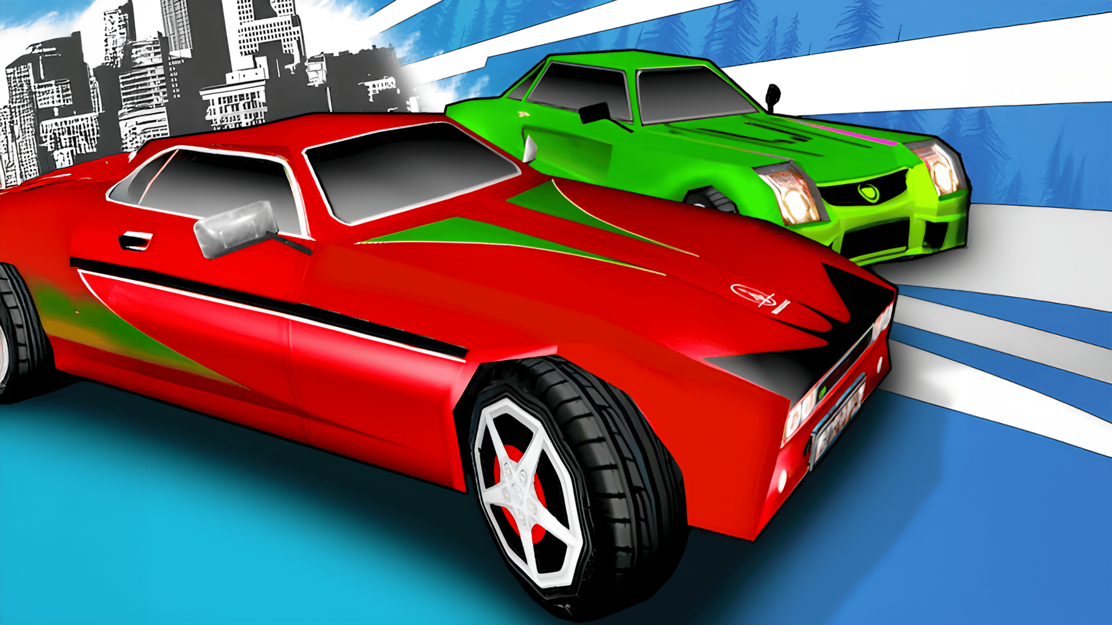 Classic 1990 Racing 3D Logo