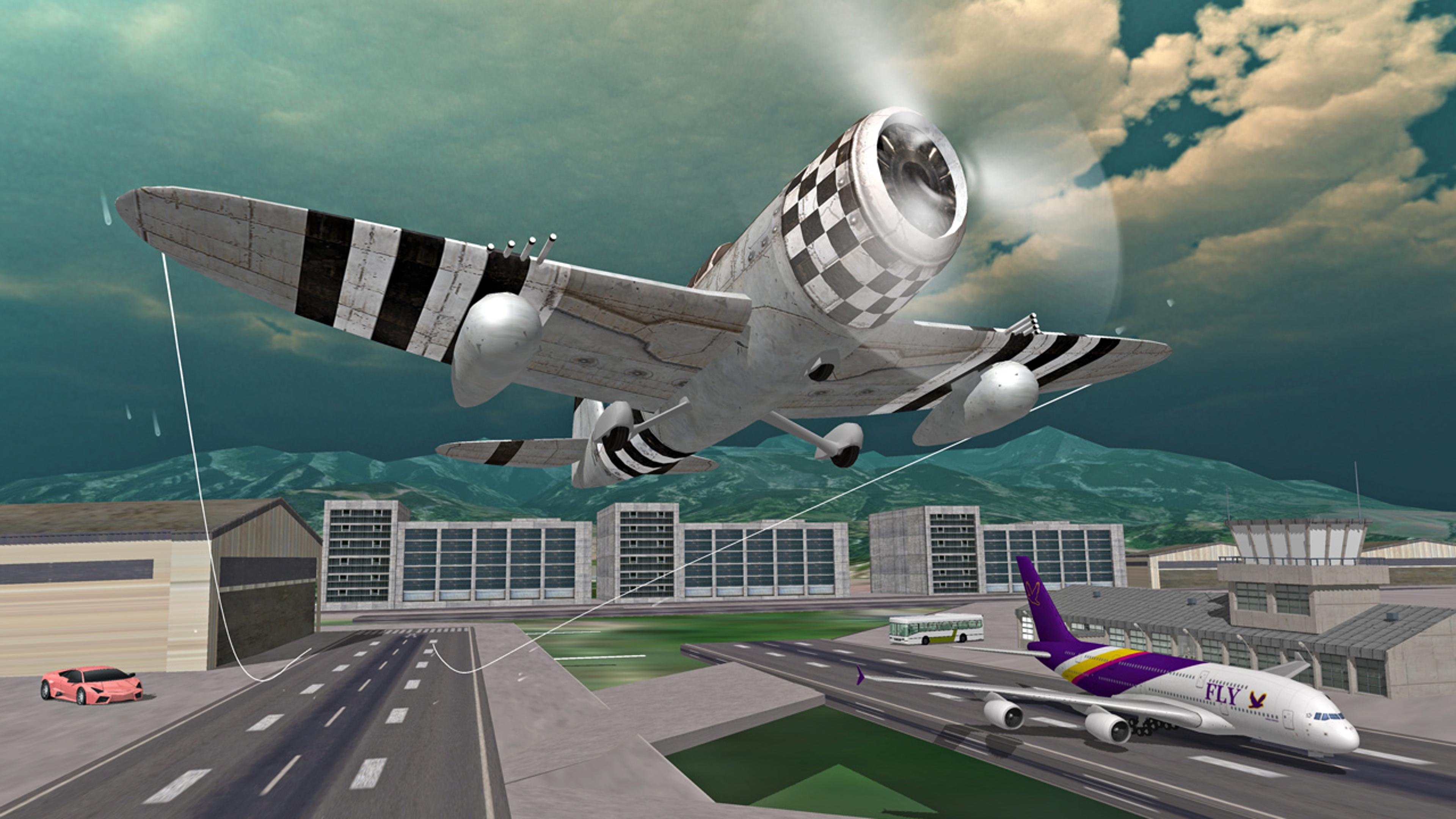 Airplane Free Fly Simulator Logo