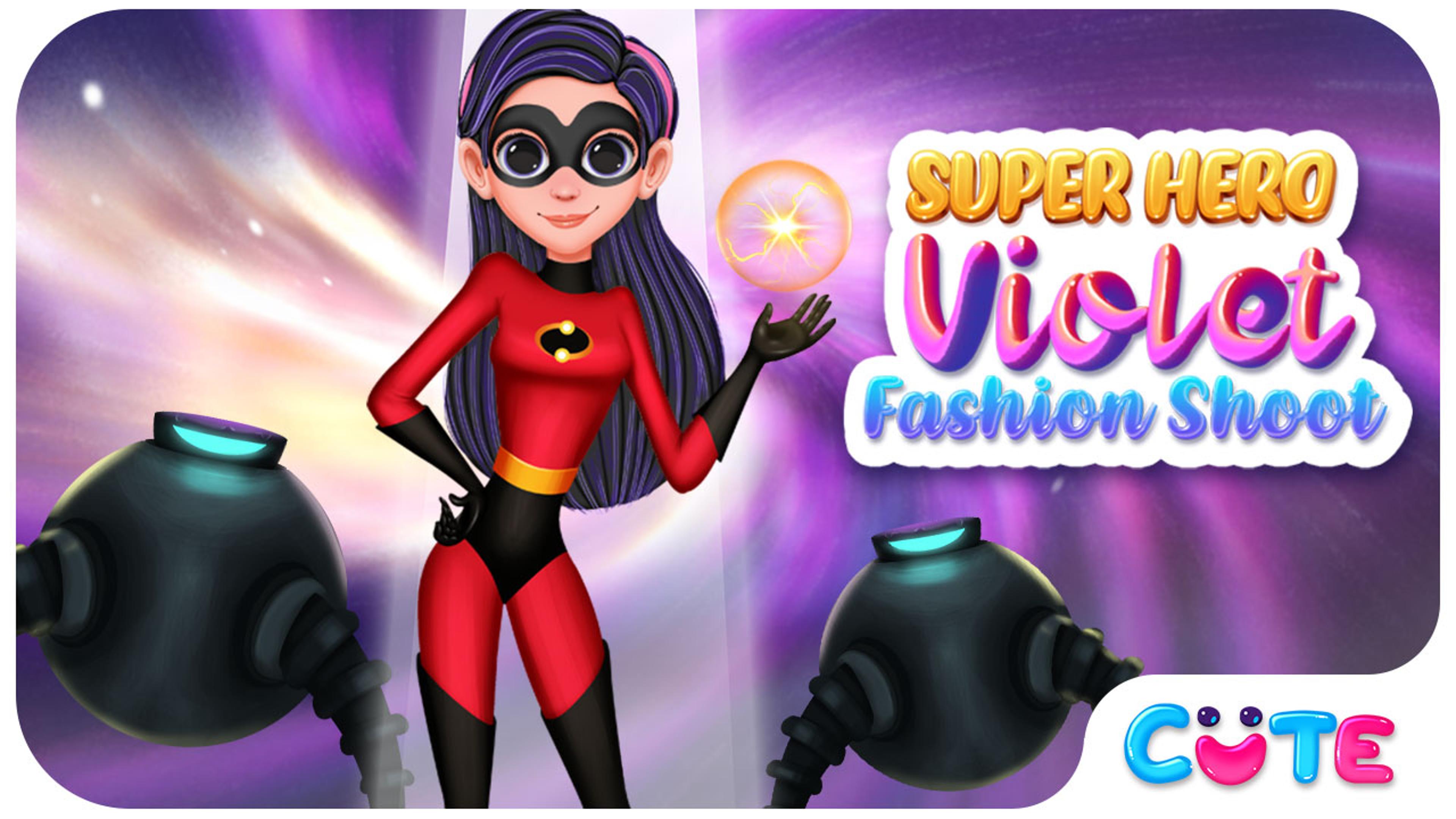 Superhero Violet Fashion Shoot Logo