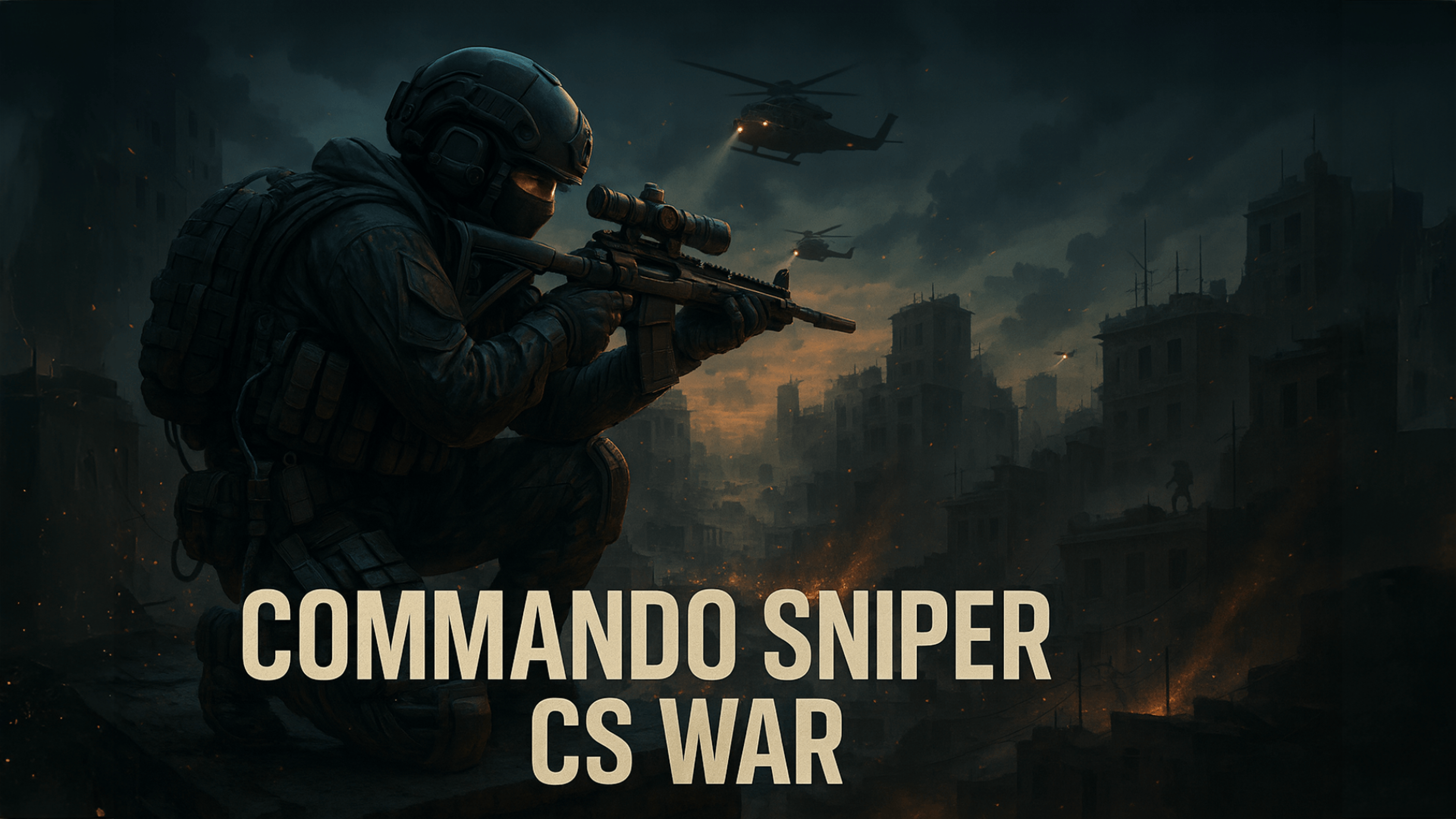 Commando Sniper: CS War Logo