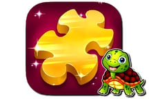 Cute Turtle Jigsaw Puzzles Logo