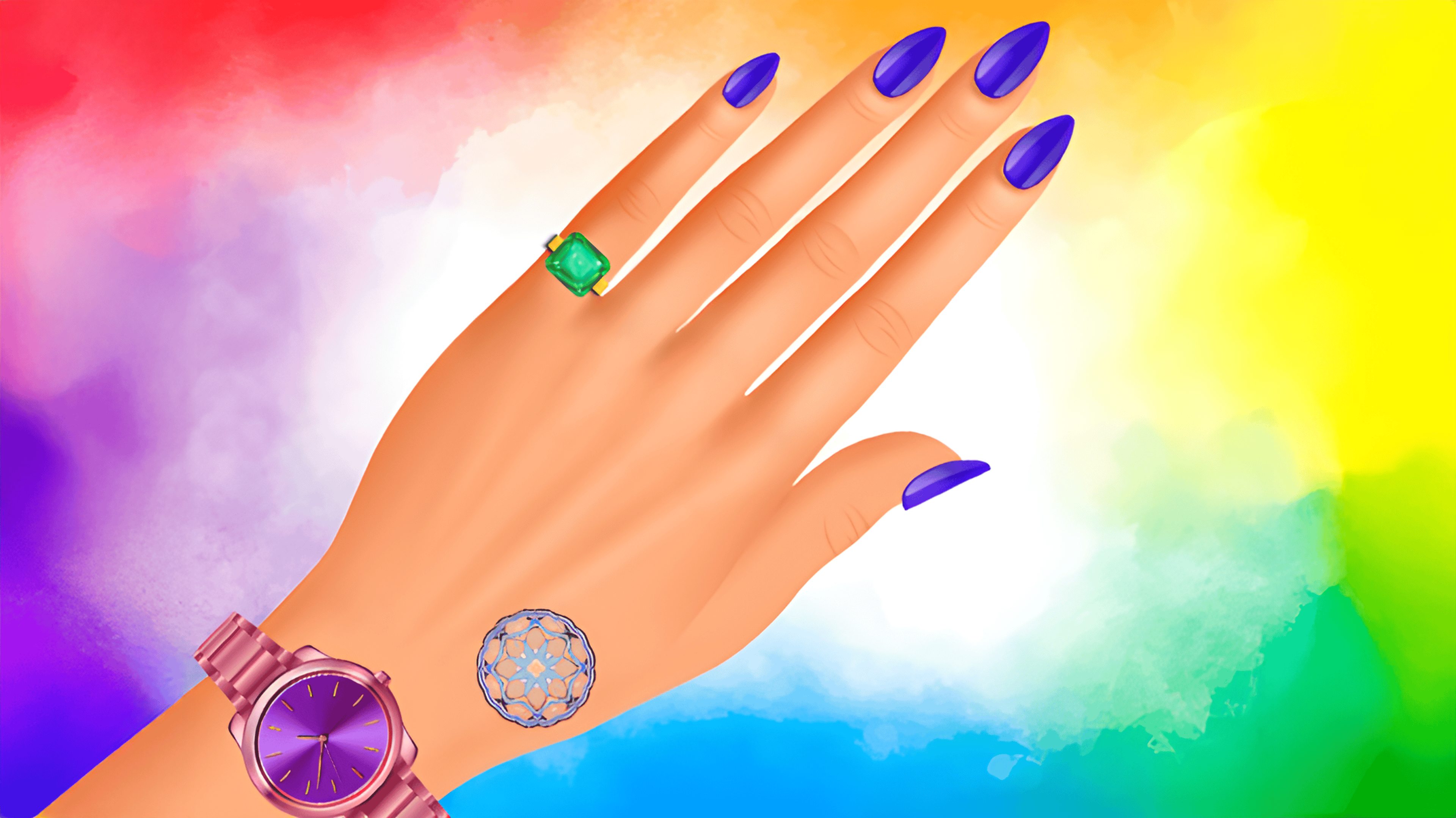 Nail Art Design Logo