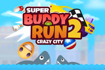 Super Buddy Run 2 Crazy City Logo