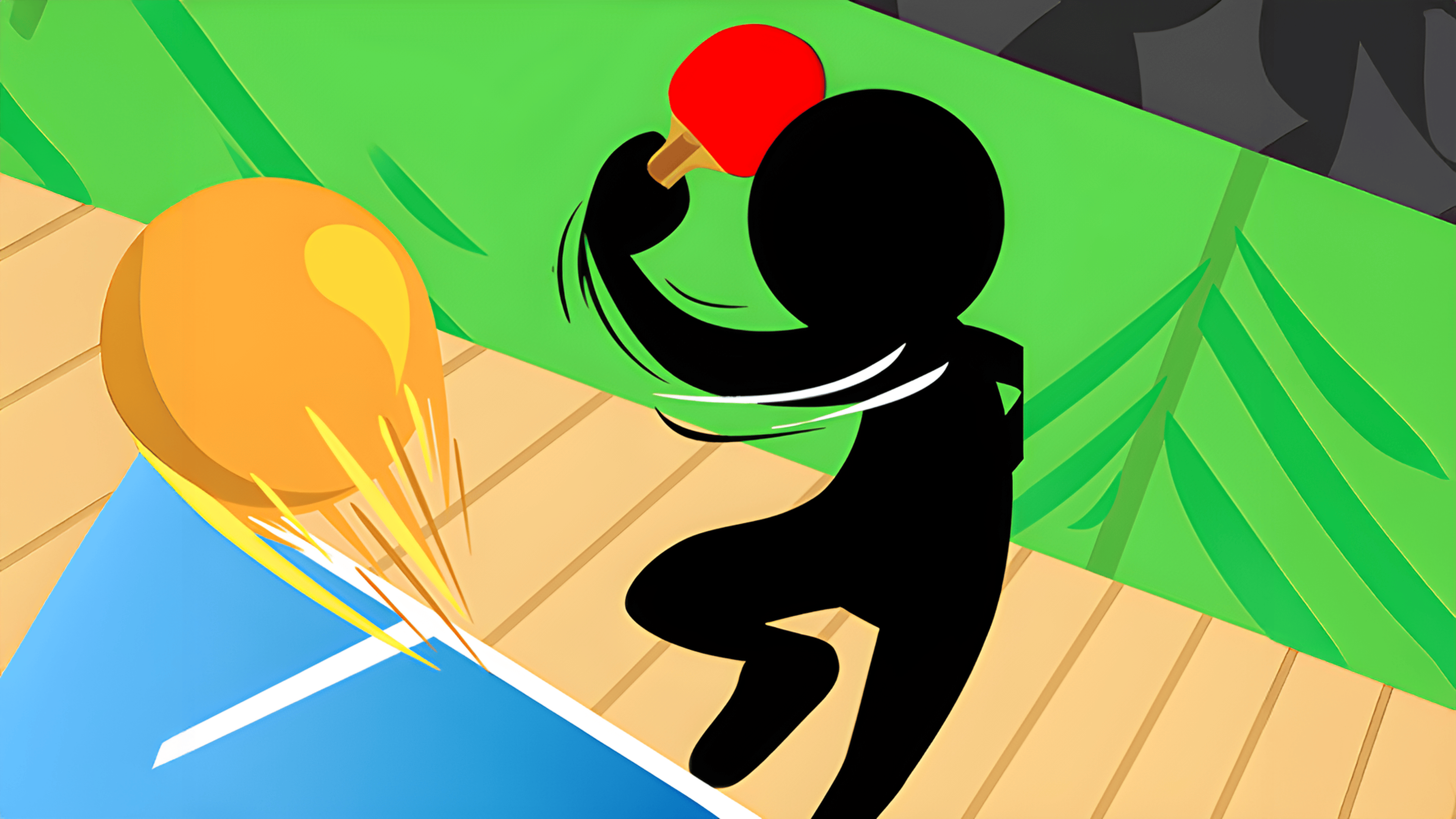 Stickman Ping Pong Logo
