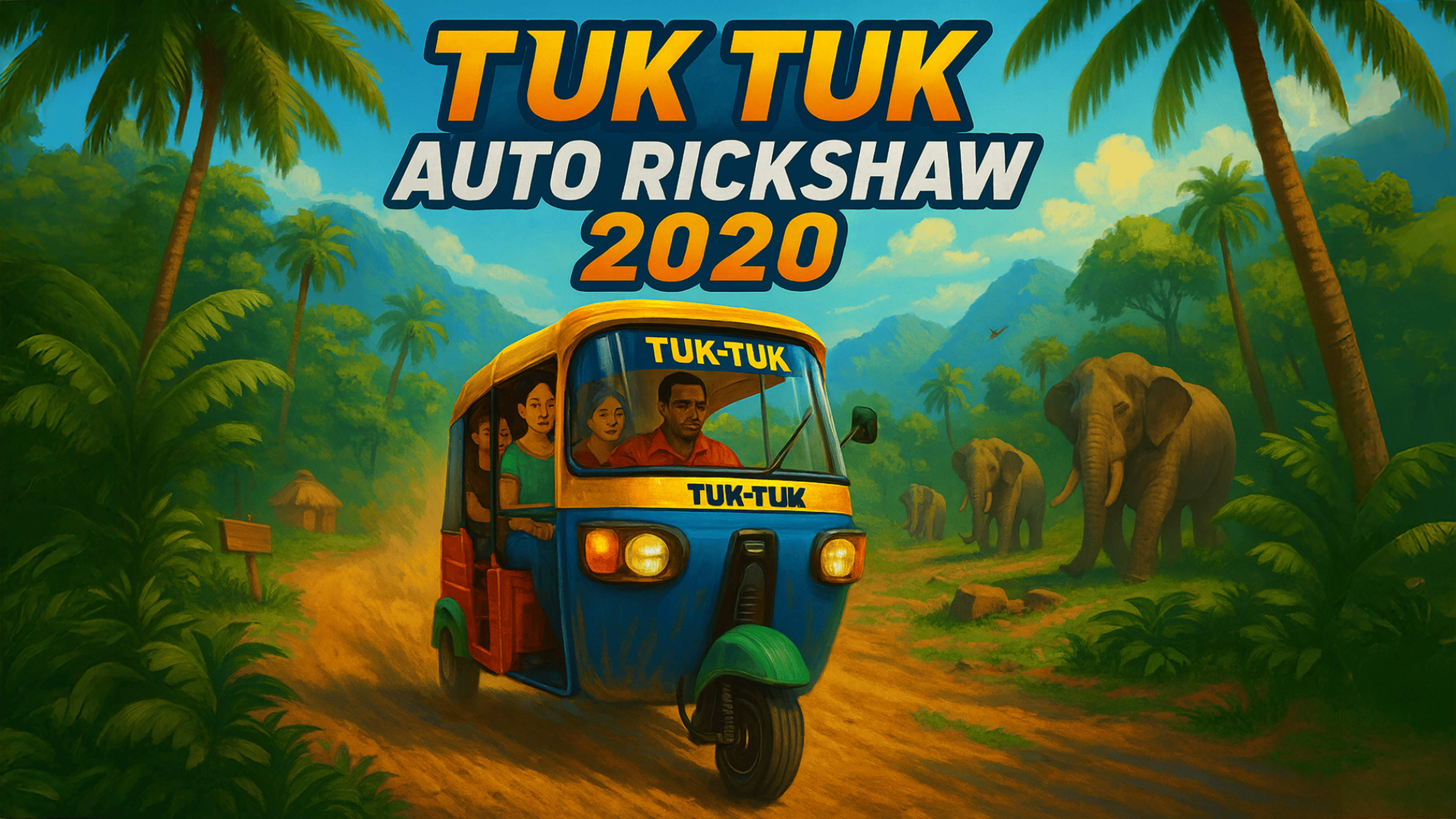 Tuk Tuk Auto Rickshaw 2020 Logo