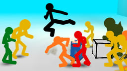 Stickman Street Fighting 3D Logo