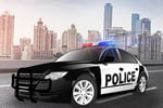 Police Car Drive Logo