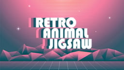 Retro Animal Jigsaw Logo