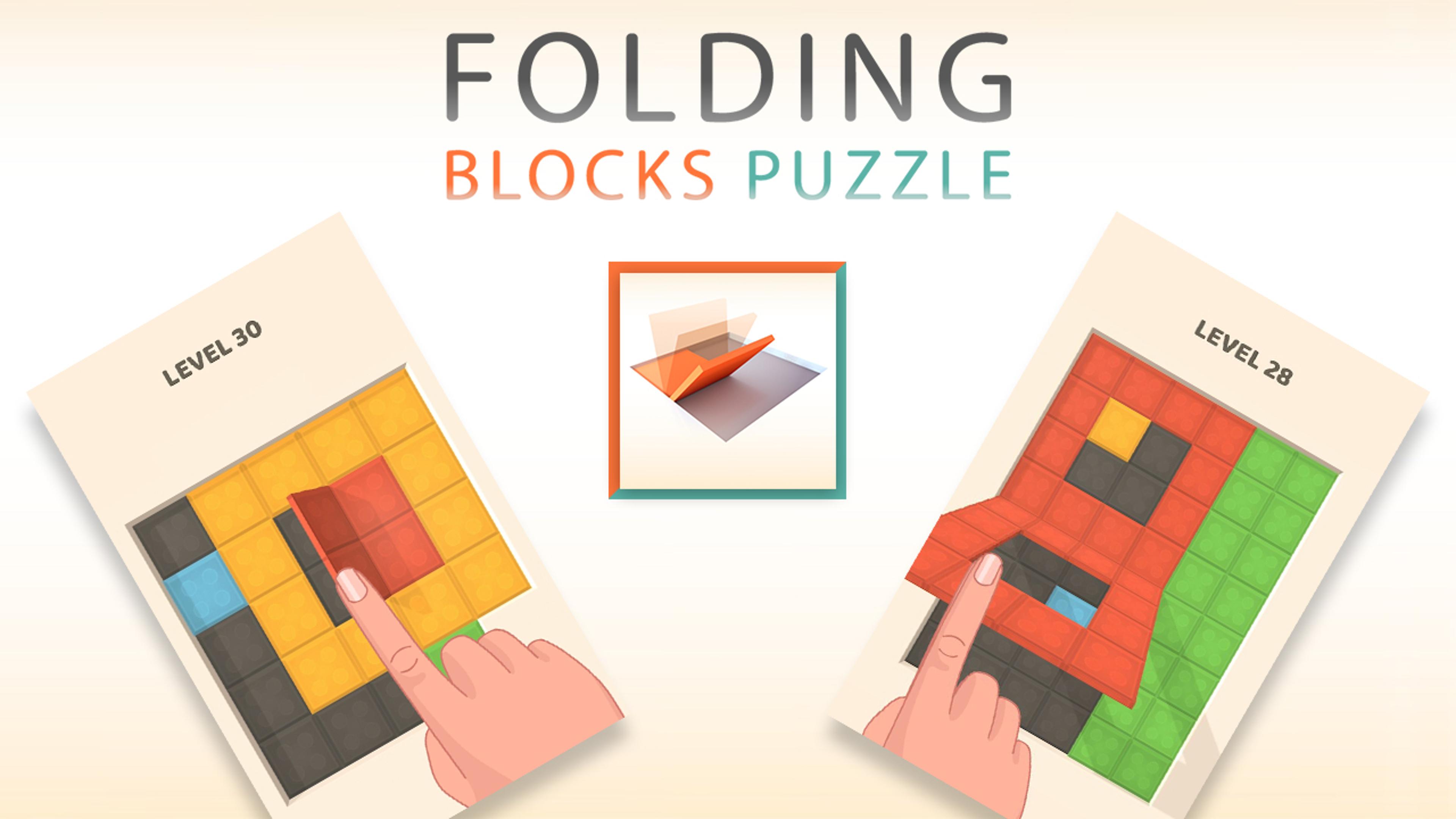 Folding Block Puzzle Logo