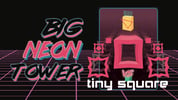 Big NEON Tower VS Tiny Square Logo
